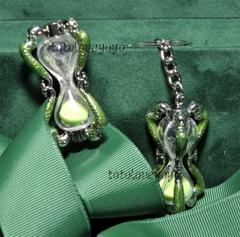 Llavero periférico de Harry Potter, reloj de arena del profesor Slughorn, soporte en forma de serpiente, broche, regalo de colección para fanáticos del agua
