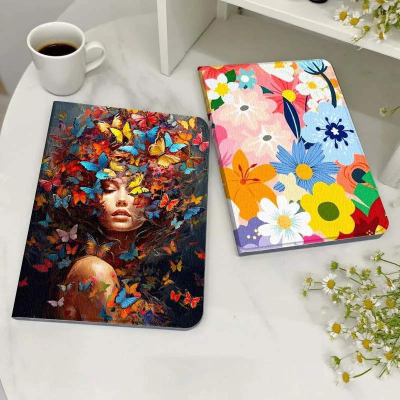 

Colorful Cartoon Flower Pattern Gift Tablet Case For Samsung Galaxy Tab S7 S8 S9 S10 FE Lite
