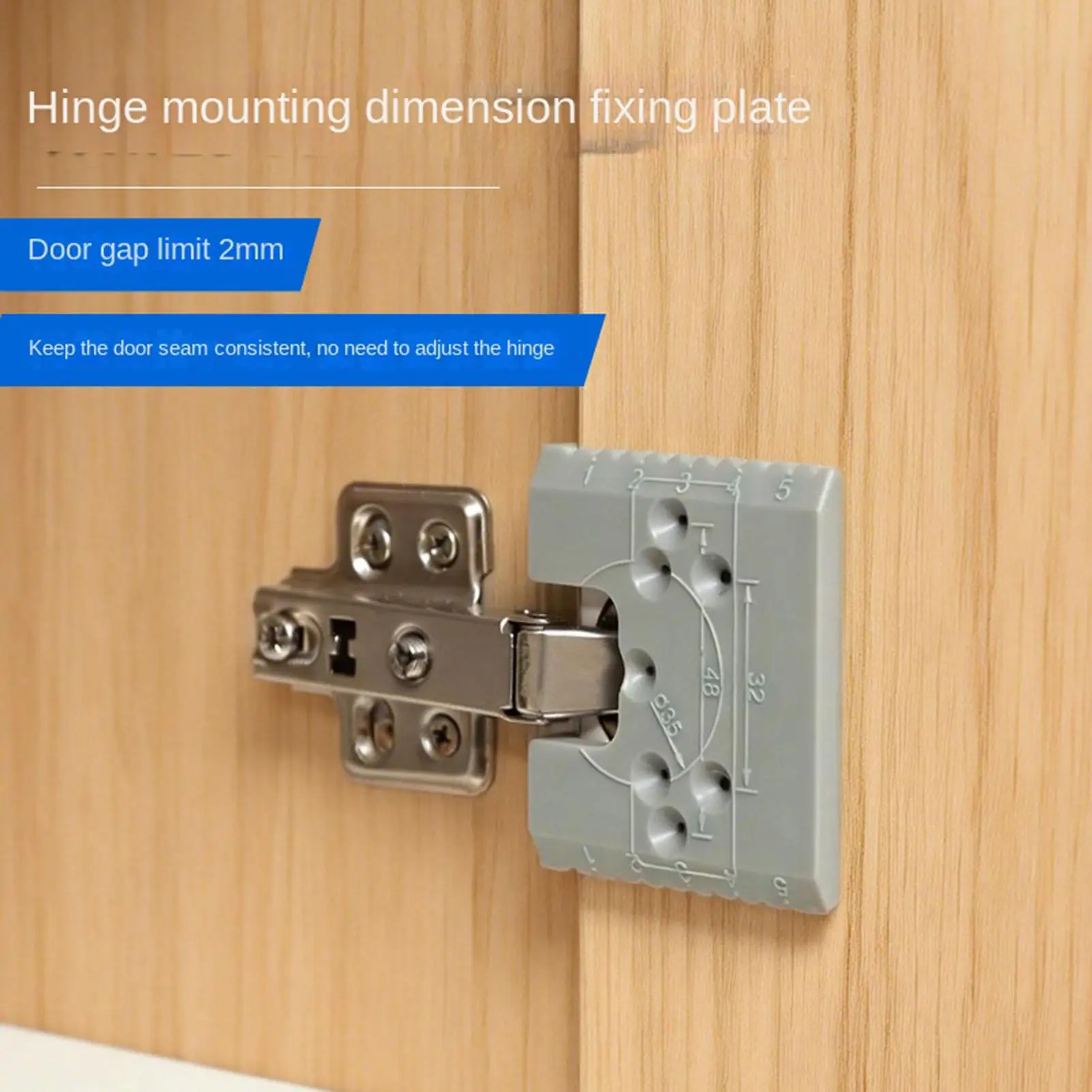 Hinge Jig Magnetic Accurate Installation Tool Door Hinge Mortise Jig for Installation Indoor Outdoor Home Garage Workshop