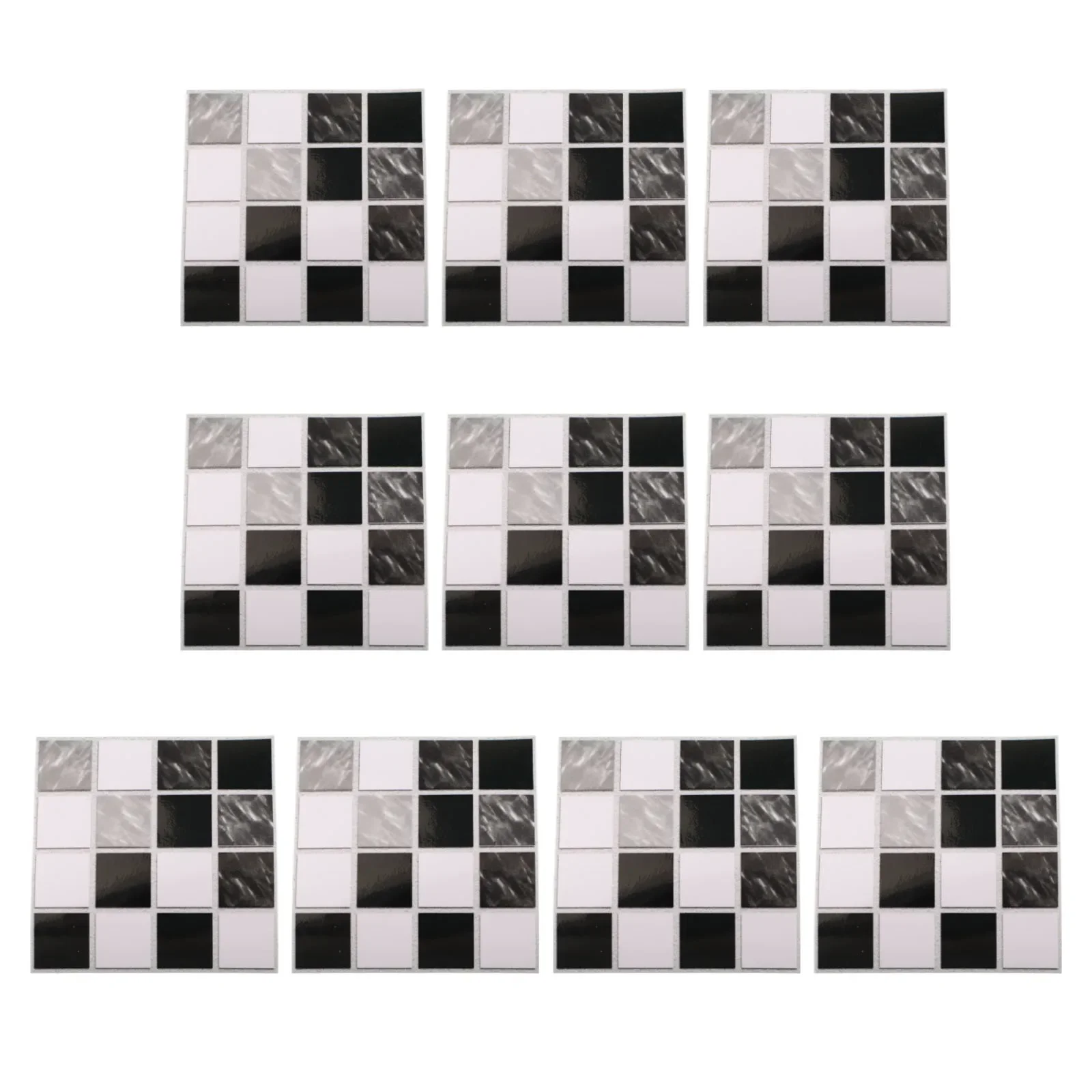 10pcs Moroccan Self Adhesive Waterproof Kitchen Bathroom Vinyl Mosaic Peel And Stick Tile Stickers For Kitchen Island Walls