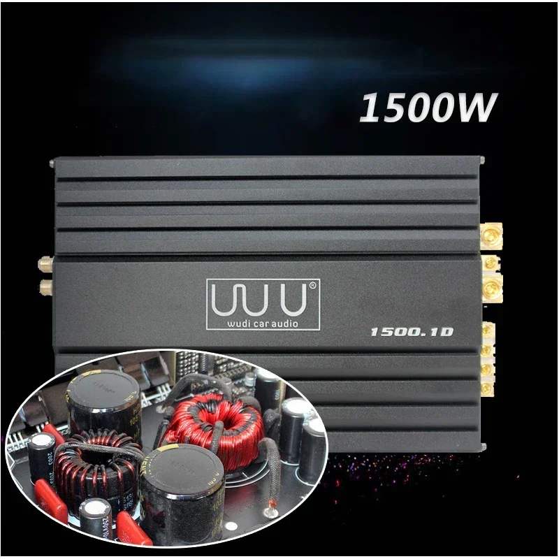 

Vehicle Audio Modification, 12V Class D Mono Channel MP1500W, Car Power Amplifier, Pushing Dual Voice Coil Subwoofer