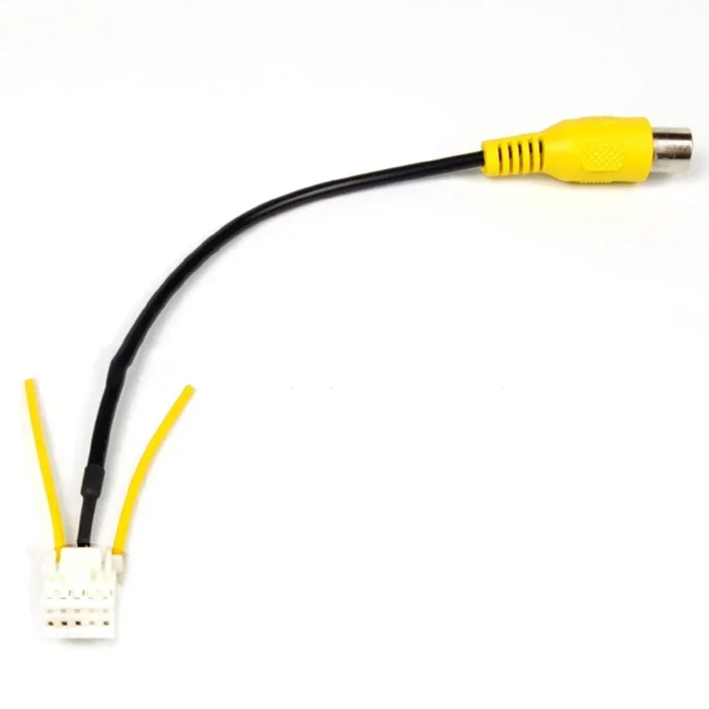 Universal 10Pin Rear View Backup Camera Cable Adaptor for Car Stereo Radio DVD Yellow+Black Color Long Lasting