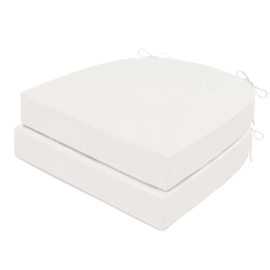 

Комплект из 2 водонепроницаемых подушек для уличных стульев из пеноматериала с завязками для садовых диванов и обеденной мебели, сохранение цвета до 3 лет