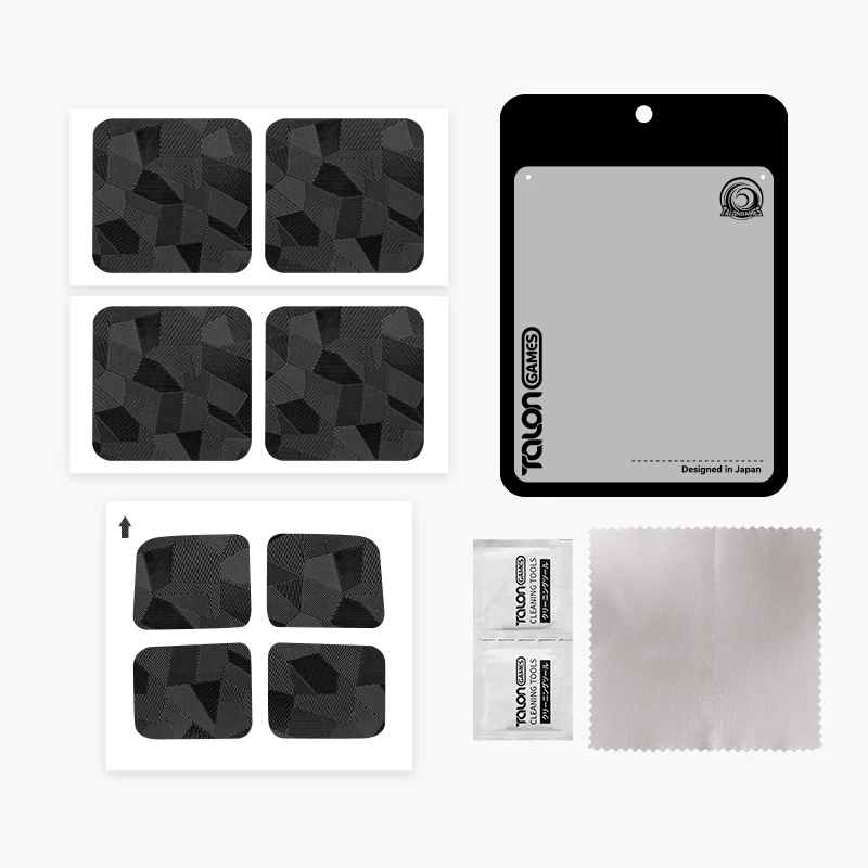 8 قطع من ملصقات لوحة اللمس بزر المضيف من TALONGAMES لسطح البخار/إصدار OLED ملصقات حماية مقاومة للاهتراء ومضادة للخدش