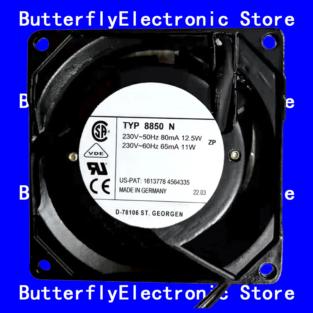 NEW ORIGINAL TYP 8850N 8850 N 230VAC TYP 8880N 8880 N 8038 80*80*38 mm COOLING FAN
