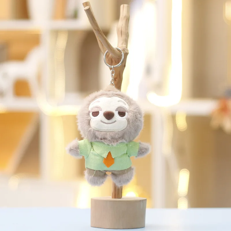 Zootopia ألعاب من نسيج مخملي جودي أرنب دمية جميلة الثعلب نيك دمية حقيبة المفاتيح قلادة لطيف شخصية كرتونية محشوة الحيوان