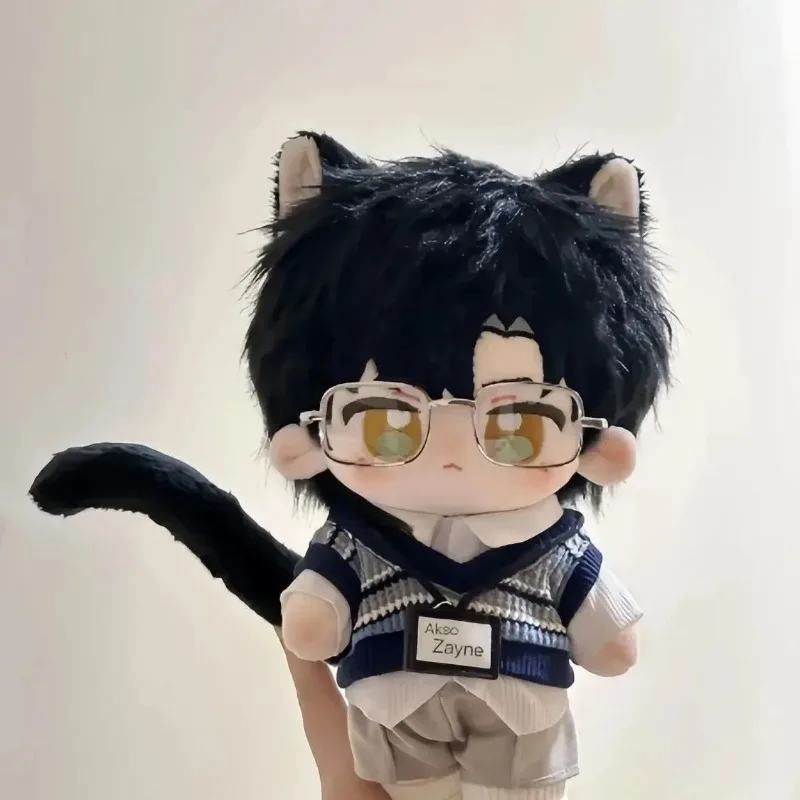 Cosplay Love and Deepspace Zayne muñeco de peluche suave cuerpo vestir muñecas de peluche de algodón 20cm figuras mascota Anime juego