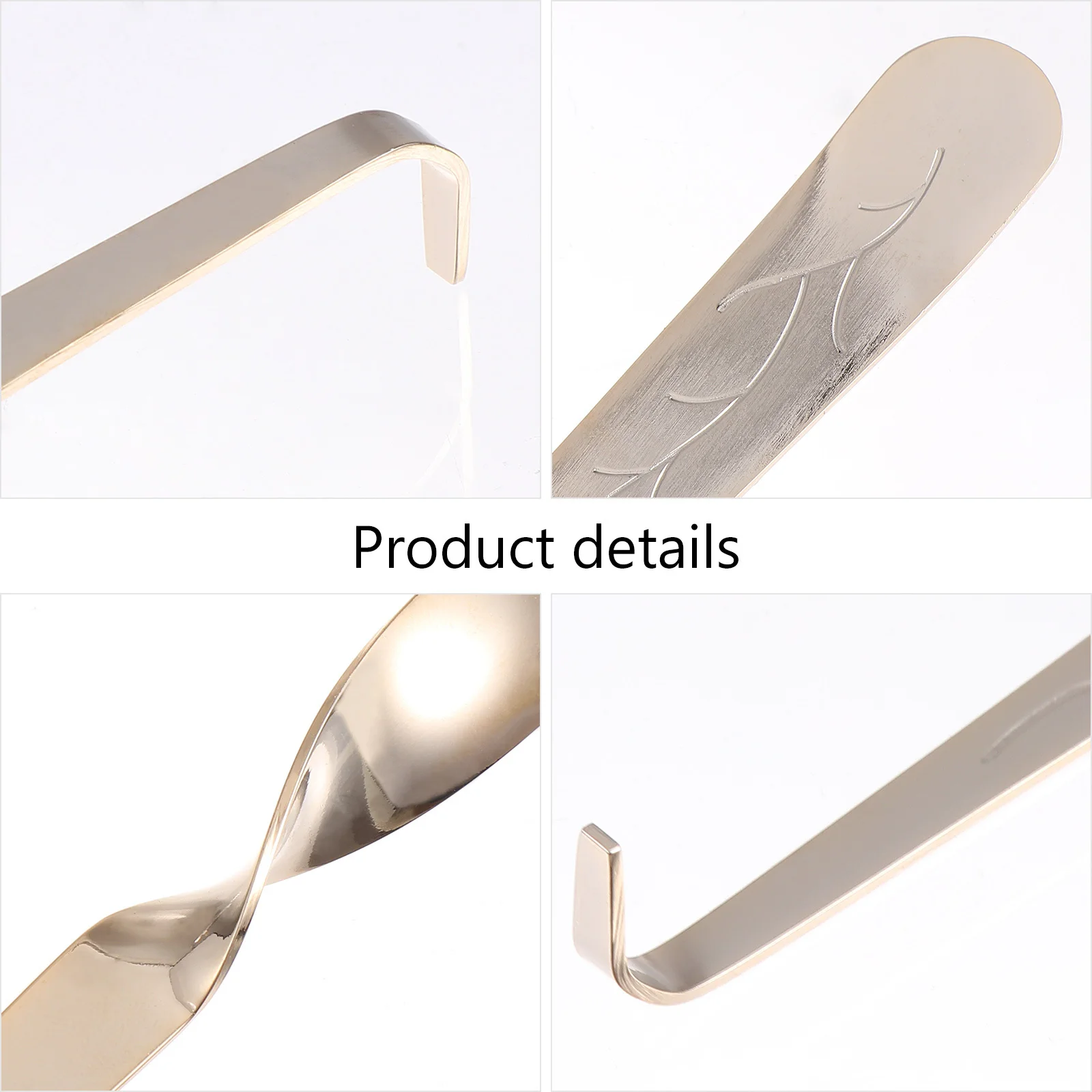 2 قطعة خطاف الفتيل أداة طفاية من الفولاذ المقاوم للصدأ لتقليل الدخان ومنع السخام صيانة الفتيل طويلة الأمد #4