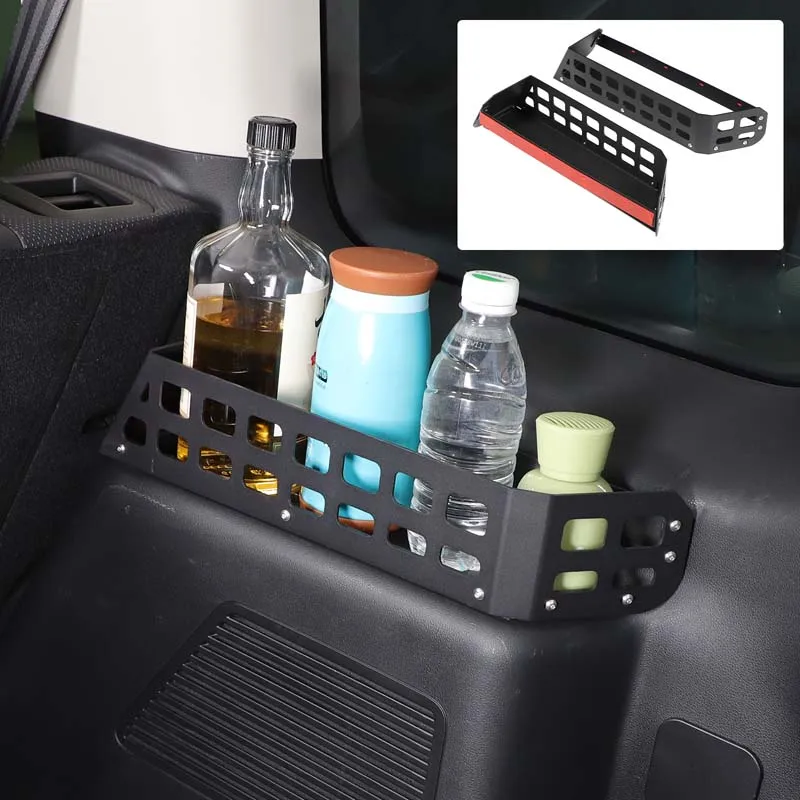 2piece set Aluminum alloy black For Haval H9 2024+ car trunk storage baskets on both sides car interior modification accessories