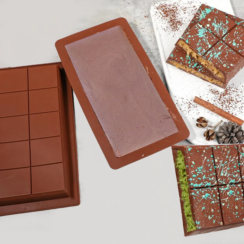 Silikon Dubai Schokolade Bar Formen DIY Schokolade Formen Nuss Sauce Brot Fetzen Gefüllt Schokolade Form Süßigkeiten Backen ToolsS
