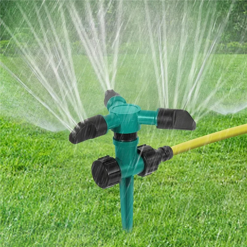 5 Piece 360Degree Rotating Lawn Sprinkler Fit For Adjustable Automatically Irrigation System For Yard