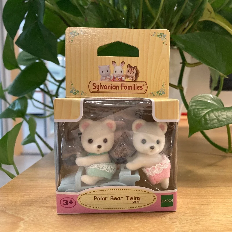 Sylvanian Families Calico Critters Girl Kids Toys Miniature Doll Toys For Children Twins Series Elephant Floral Cat Sunny Rabbit