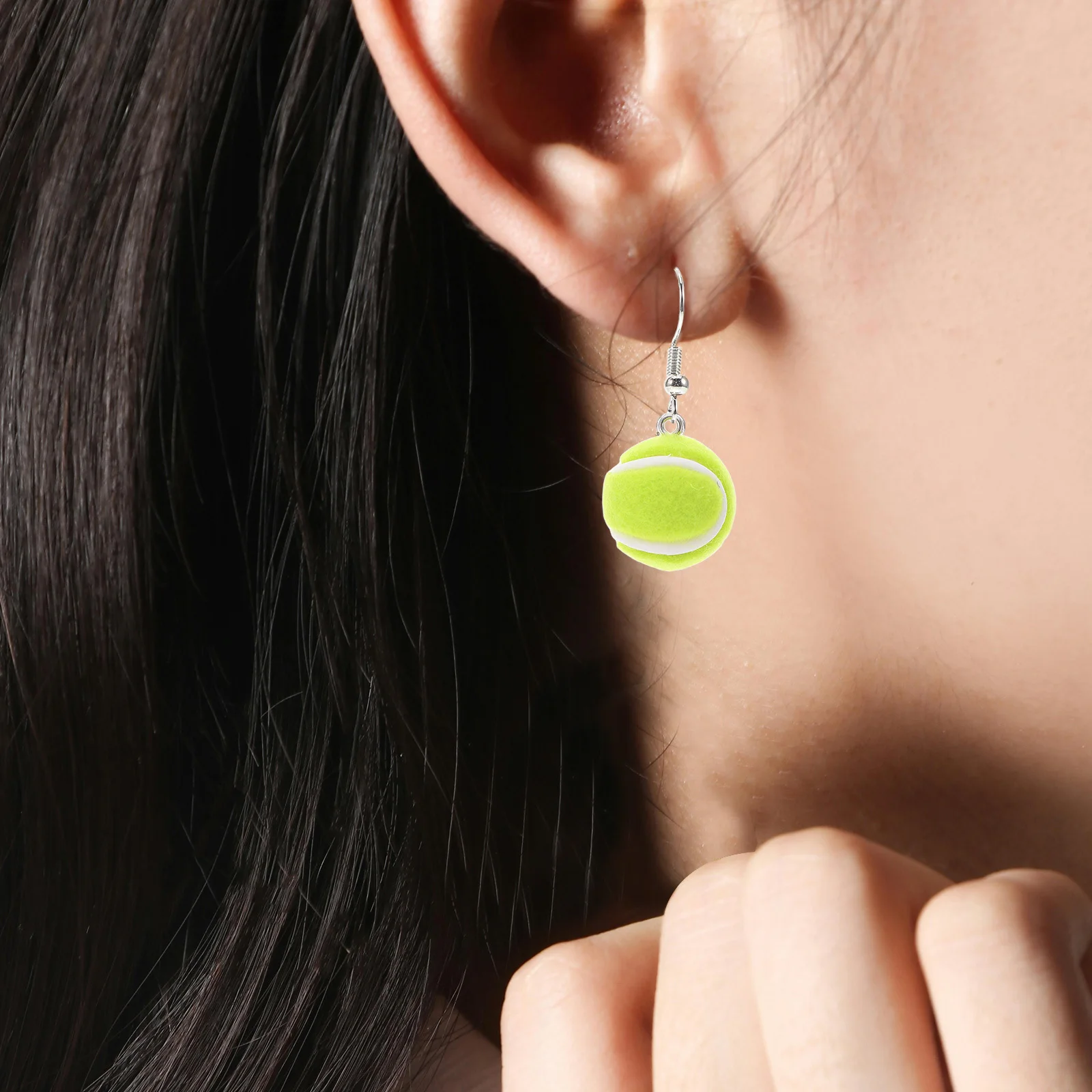 

10pcs Mini Tennis Ball Pendant Creative Design 2cm Portable Durable Jewelry Making Charms Diy Crafting Accessories