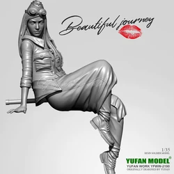 YUFAN MODEL 1/35 Resin Soldier beauty model kits figure colorless and self-assembled YFWW-2190