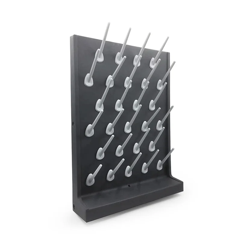 مختبر تجفيف الرف Pegboard مقاعد البدلاء جدار جبل بالتنقيط رف PP بالتنقيط رف لمختبر الأواني الزجاجية زجاجات أنبوب اختبار كوب