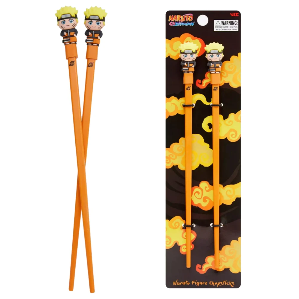 Anime Figure Uzumaki Naruto High-looking Chopsticks with Melamine Glue Cartoon Heads Edible and Collectible Tableware