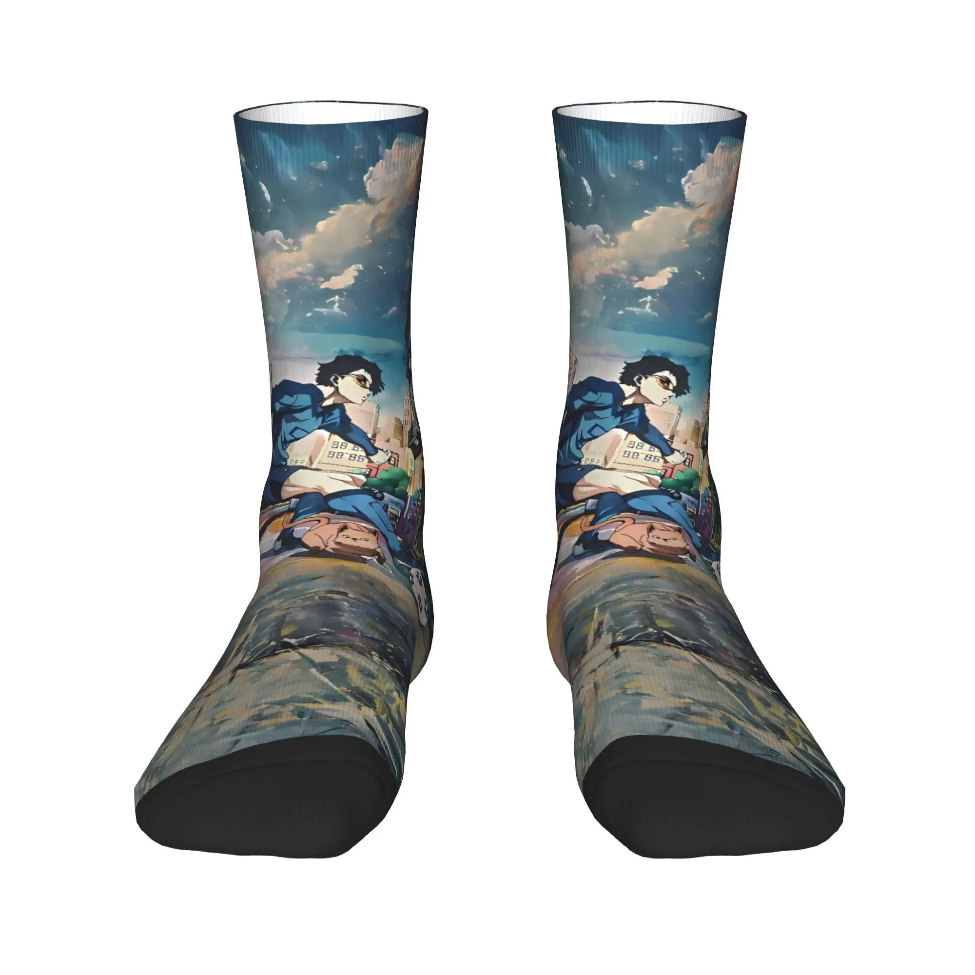 Blue Lock Anime Socks  Fashion Stockings Men Warm Soft Running Socks Autumn Printed Anti-Slip Socks
