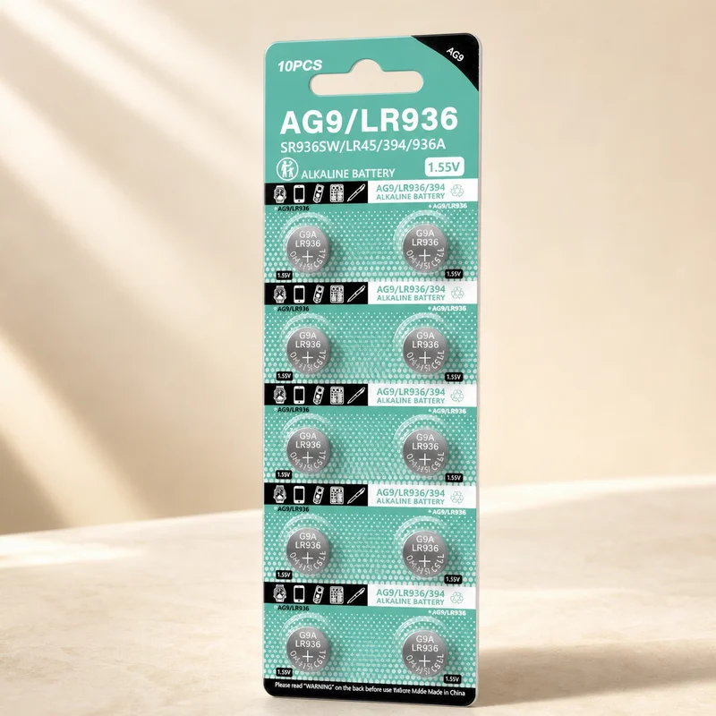Alkaline Button Cell Battery LR936 10PCS Coin Cells Replace LR45 394 AG9 AG12 LR43 AG7 LR927 AG5 LR754 For Remote Control