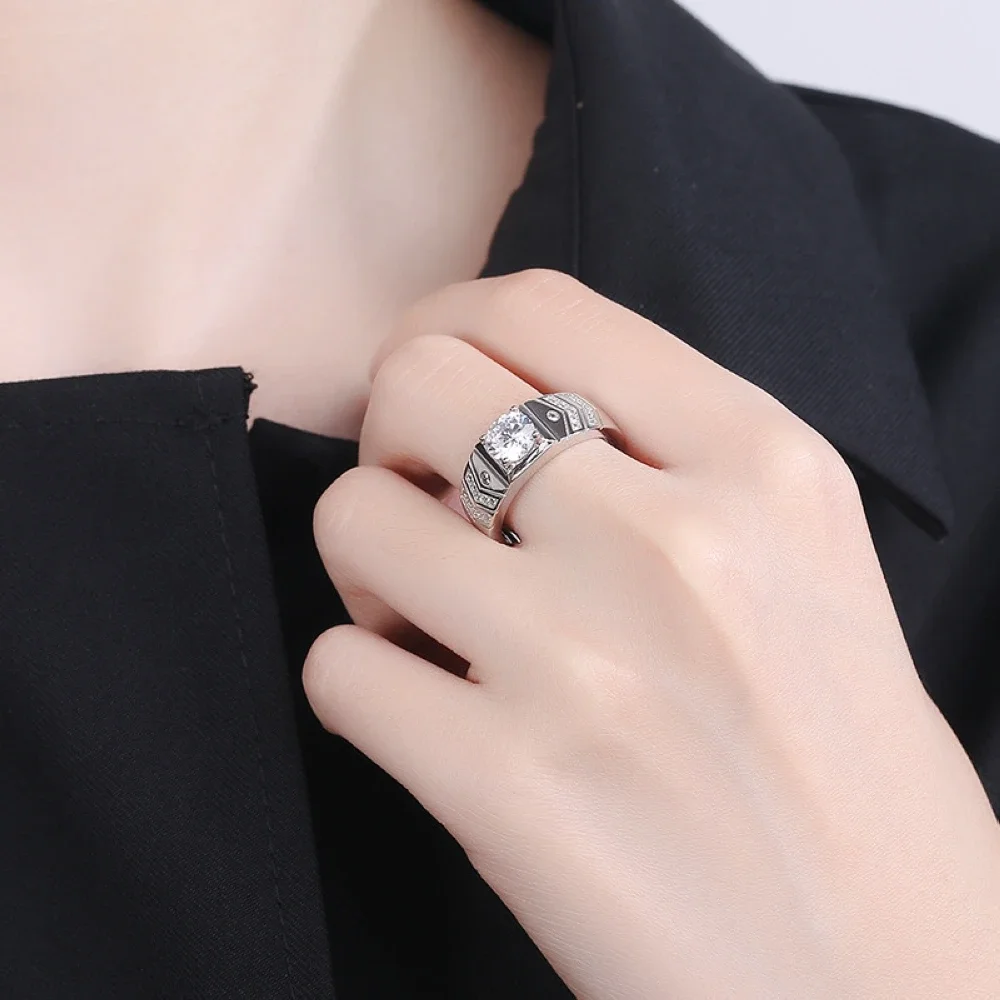 6.44mm Width 1 Pair Copper  Adjustable Couple Rings Men Women Crown Engagement Ring Wholesale Drop Shipping