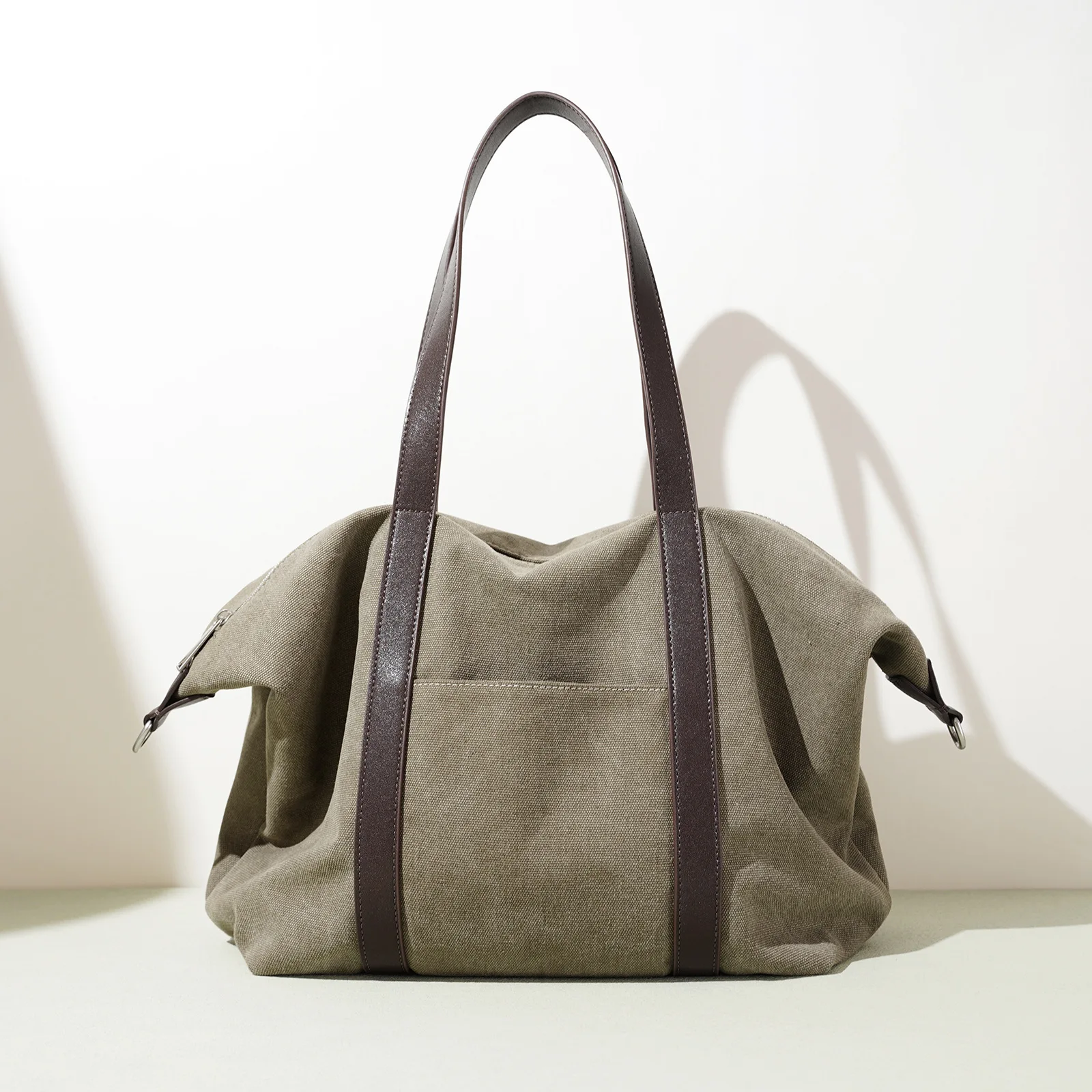 

Холщовая простая дорожная сумка, новый нишевый дизайн, простая повседневная сумка большой вместимости для мужчин и женщин, такая же модная сумка на плечо для стирки рук