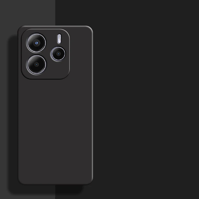 Imagen 3: Para Redmi Note 14 funda para Redmi Note 14 4G 5G Global funda Original de goma de silicona líquida parachoques a prueba de golpes para Redmi Note 14