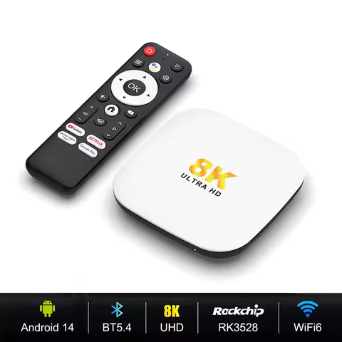 Smart TV Box H96 MAX M2 PLUS Android 14 RK3528 Wifi6 BT5.4 8K Voice Remote Assistant Media Player Android Set Top Box