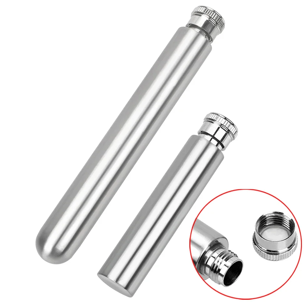 

1/1.5/5 OZ Hidden Wine Bottle Tubular Pot Alcohol Flask Mini Stainless Steel Hip Flasks for Whisky Groomsmen Gifts