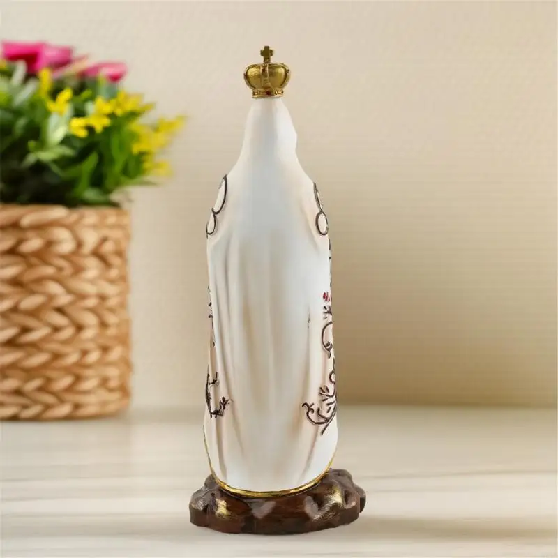 E21B Elegant Fatima Holy Virgin Sculpture Religious Statue For Religious Art Lover Virgin Statue