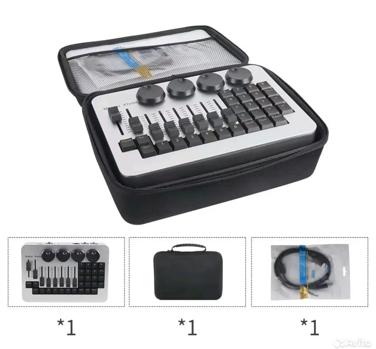 Konsola sterująca MA2 Mini Command Wing 512, sterowanie oświetleniem DMX, sprzęt sceniczny, ściemniacz