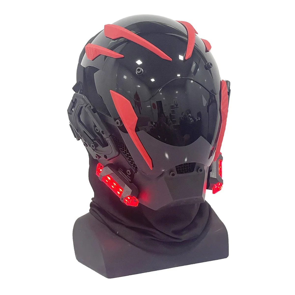 Halloween Festival Decoration Cyberpunk Mask Future Technology Clothing Matching Helmet Cosplay Mask, Personalized Customized Ma