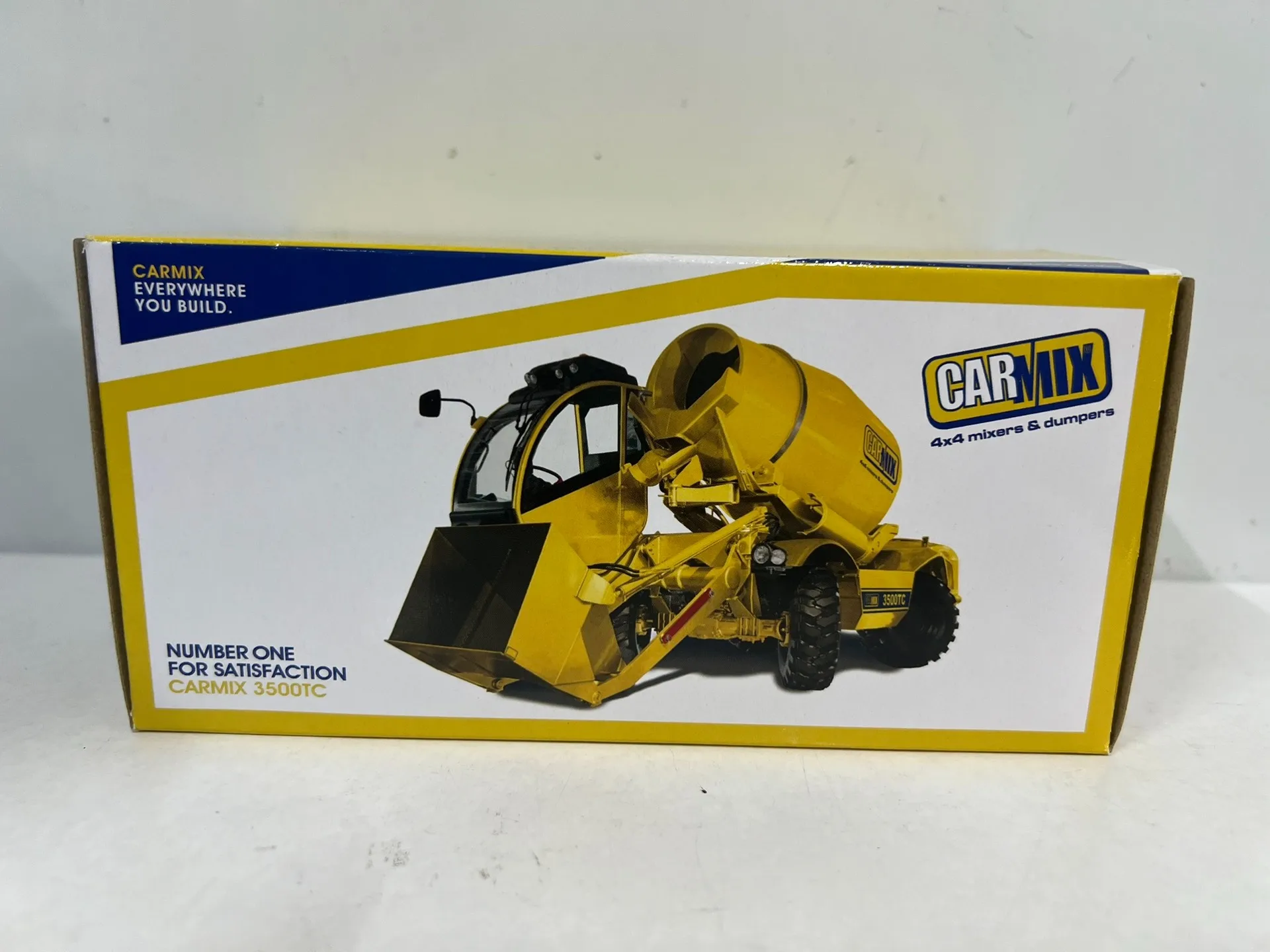 

Литой под давлением итальянский масштаб 1/50, CARMIX 3500TC 4X4, бетономешалка, модель автомобиля из сплава, Коллекционная игрушка, подарок, сувенирный дисплей