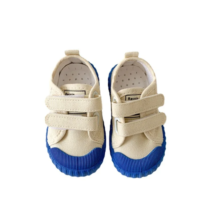 Children\'s Canvas Shoes 2022 Spring New Soft Sole Shoes Biscuit Shoes Boys Shoes Kindergarten Girls Baby White Shoes