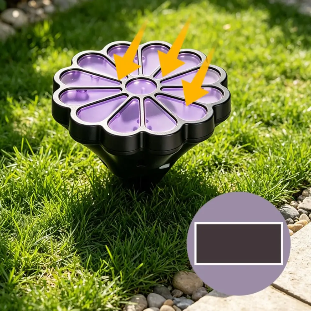 Waterproof Solar Daisy Flower Stake Lights LED Petal Shape Solar Lawn Lights Decorative Ambient Simulation Daisy
