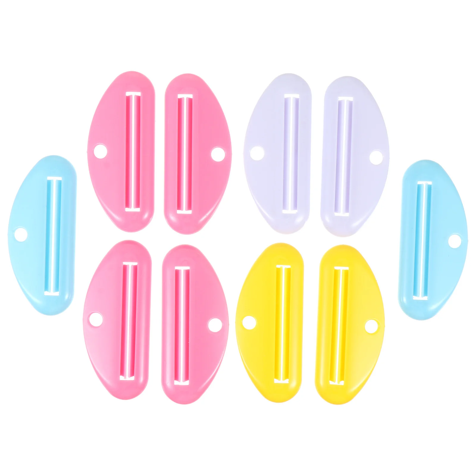 

10pcs Toothpaste Squeezer Tool Abs Reusable Portable For Toothpaste Hand Cream Makeup Paint Tube Dispenser Bathroom Gadget