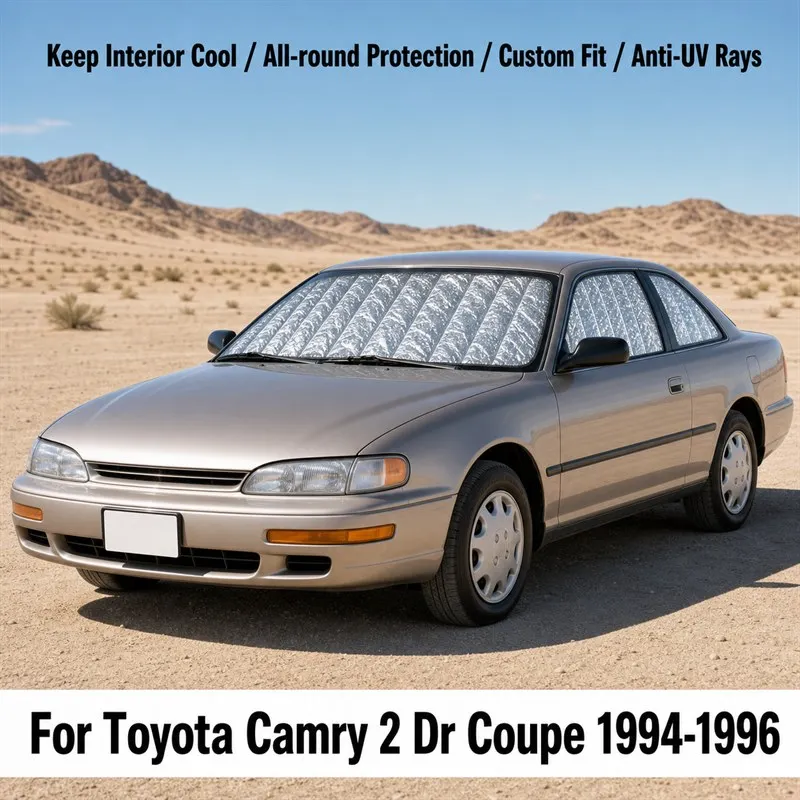 

For Toyota Camry 2 Dr Coupe 1994-1996 Full Set Car Window Sunshades UV Block Privacy Heat Insulated Foldable Car Curtain