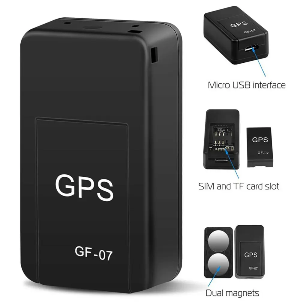 GF-07 magnético rastreador de carro gps positioner em tempo real rastreamento ímã adsorção mini localizador sim insere mensagem animais de estimação