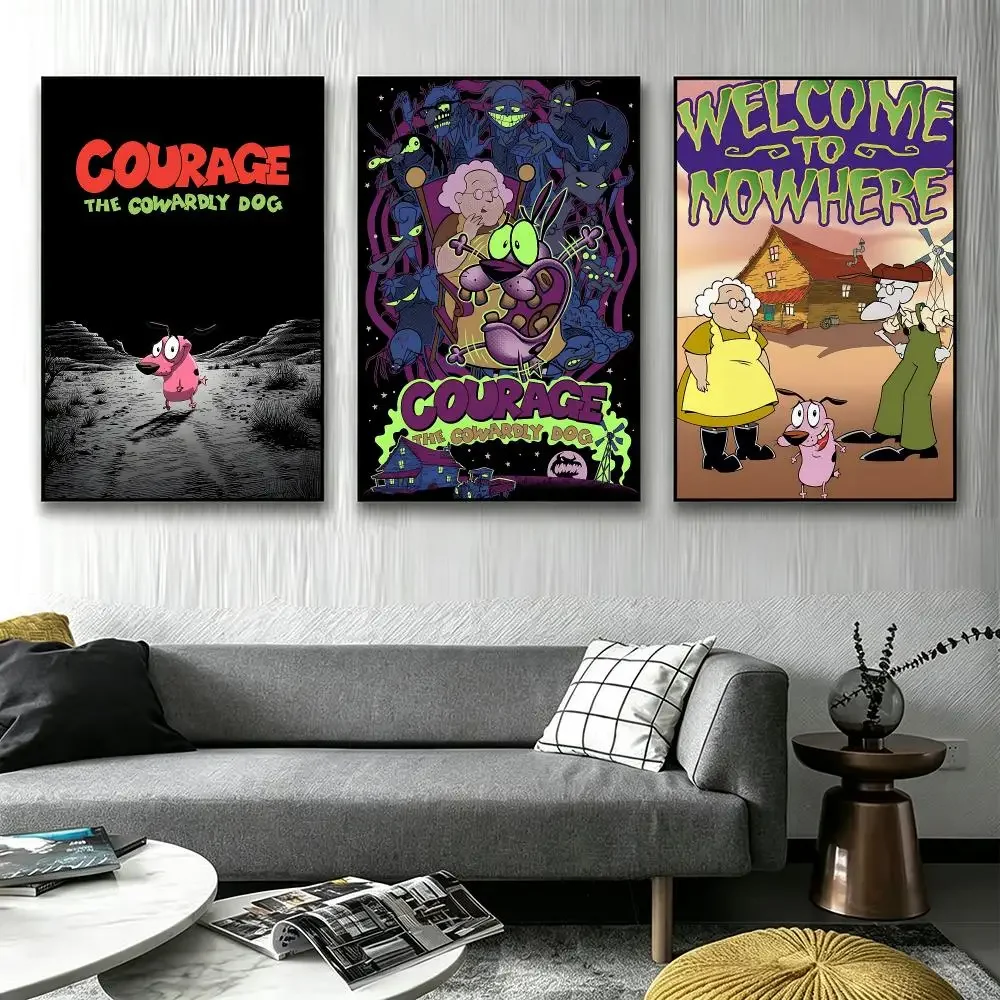 Courage the Cowardly Dog Poster Poster HD printing Sophisticated Style Wall Art Home Decor For Bedroom Living Room Gift