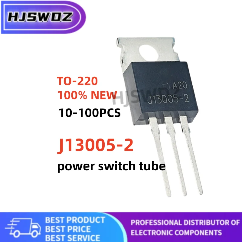 10~100pcs brand new J13005-2 J13005 13005-2 TO-220 power switch tube Transistor In Stock