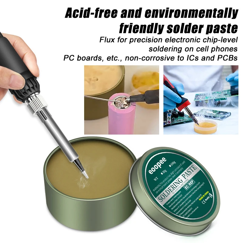 Imagem -04 - Chumbo- Soldering Paste Flux Soldering Tin Oil Rosin Environmental Solder Paste Flux para Metalworking