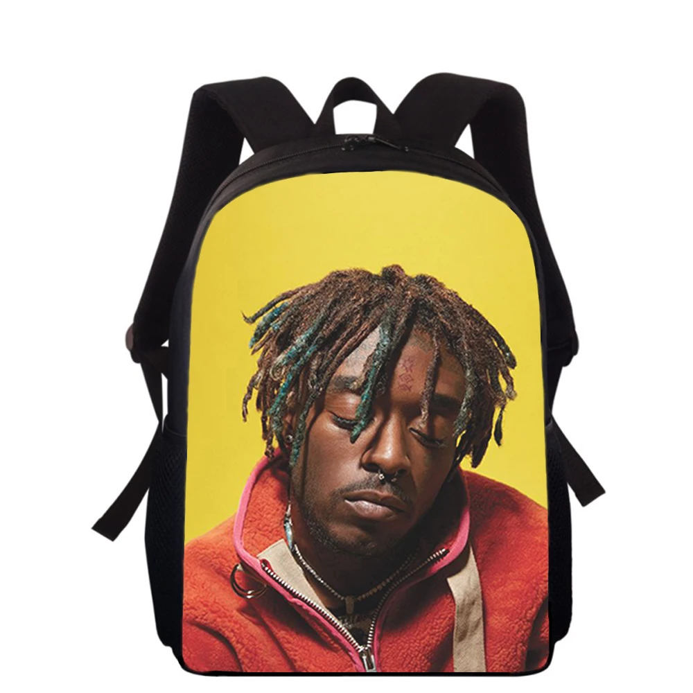 Mochila con estampado 3D de Lil Uzi Vert Rapper para niños, bolsas de escuela primaria para niños y niñas, mochila para estudiantes, bolsas para libros escolares, 15"