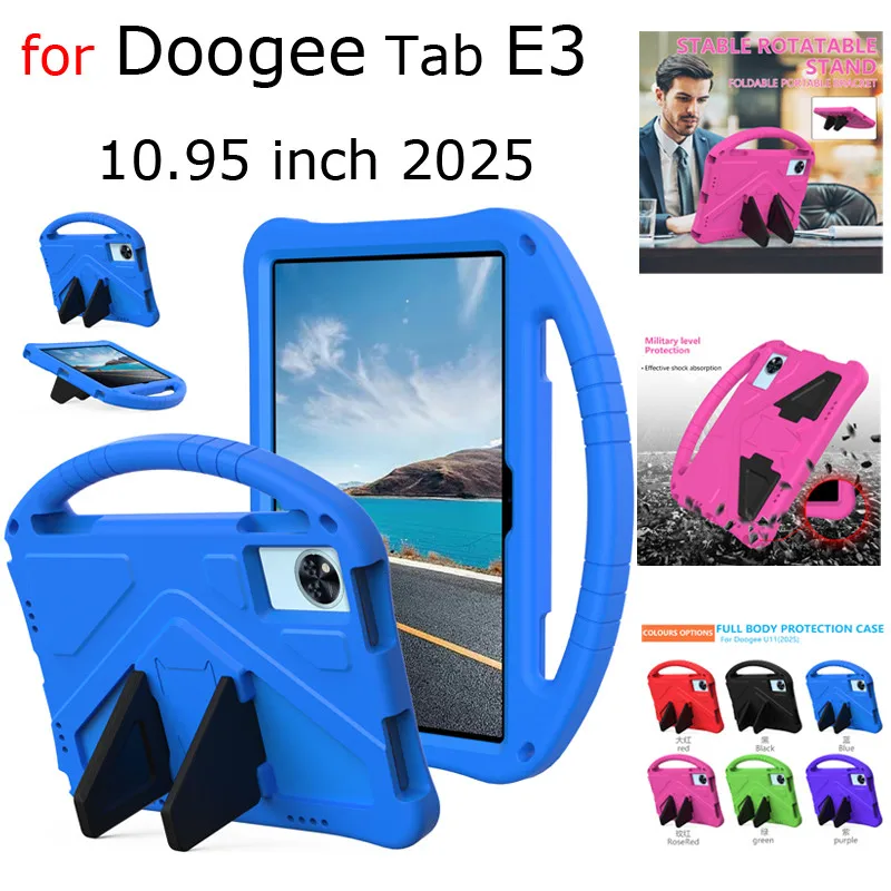 

Для Doogee Tab E3 10,95 дюйма, планшета 2025 TabT30 S T30 Pro 11 TabU11 U11 Pro 11 TAB G6 G6 Plus 11 дюймов, противоударный корпус из ЭВА