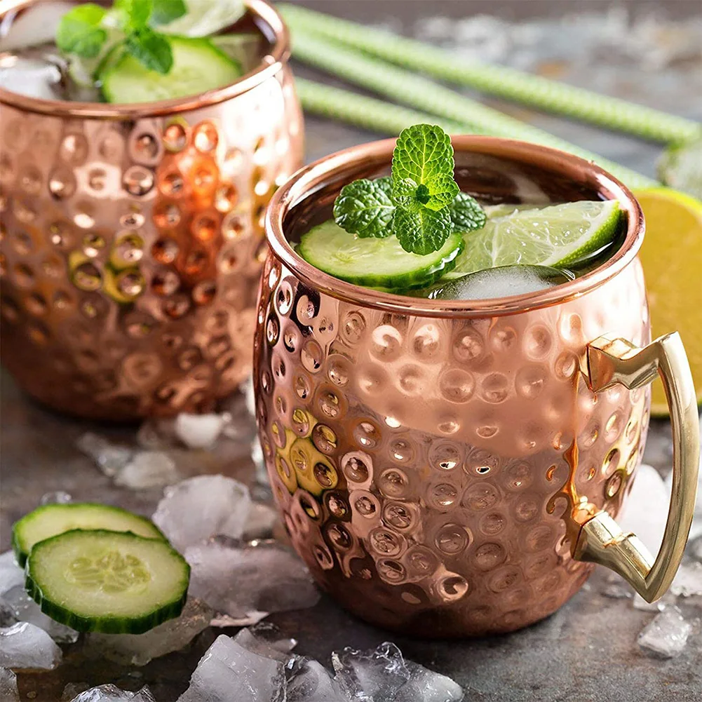 

Mug Drum-Type Beer Cup Coffe Water Glass Drinkware Champagne Stainless Steel Plated Goblet Anti-fall Glass Cocktail