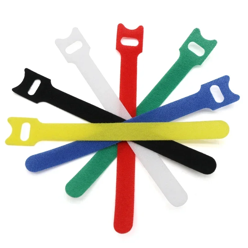 50/100/200pcs Releasable Cable Ties 150~300mm Plastics Fastening Reusable Cable tie Straps Nylon Wrap Zip Bundle Bandage Tie