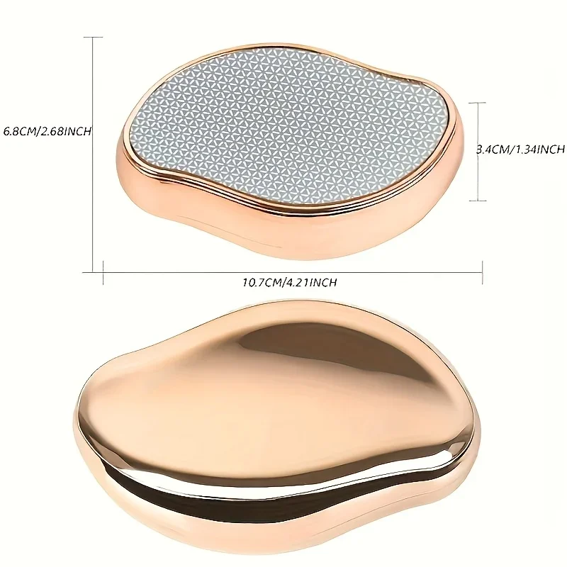 مزيل الشعر الكريستالي لآلام الشخص بالكامل - أداة تقشير مقاومة للماء وخالية من العطور للبشرة الناعمة على الذراعين والساقين والظهر