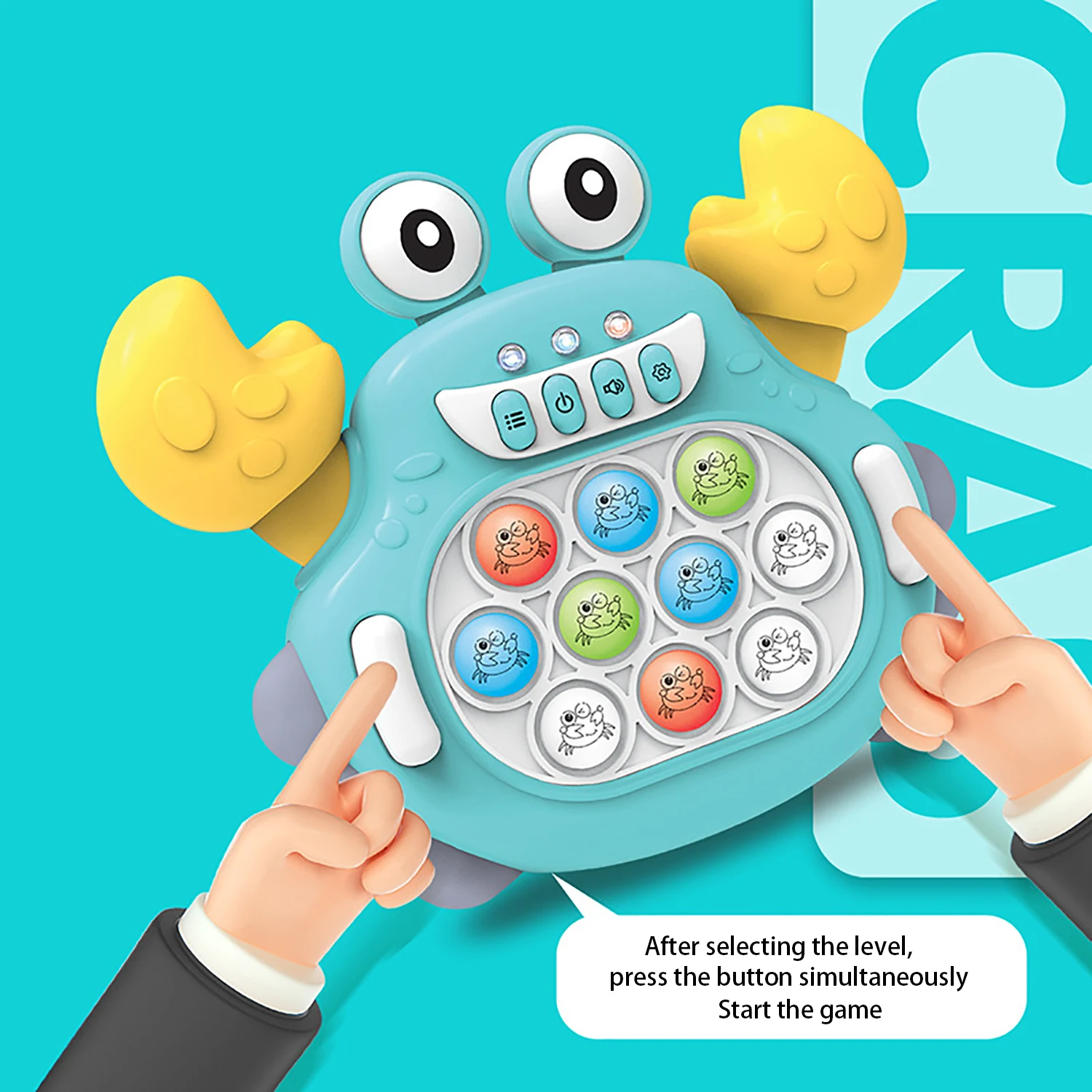 เครื่องเกมกดเพื่อเล่นปริศนาสำหรับเด็ก ความท้าทายความเร็ว เครื่องเกมกด ของขวัญสำหรับเด็กชายและเด็กหญิง ปริศนาการศึกษาปฐมวัย