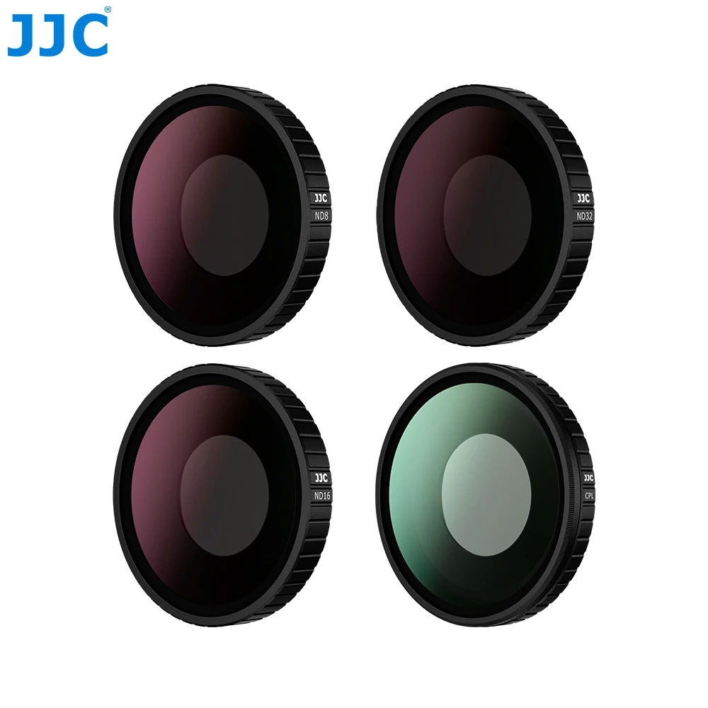 JJC Untuk DJI Osmo Action 6 Set Filter Lensa Kamera CPL UV ND8 ND16 ND32 1/2 Black Mist 4 Titik Filter Bintang Aksesoris Action 6
