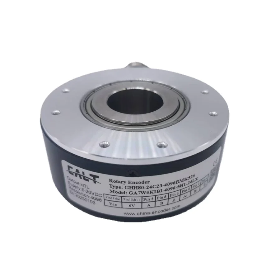 

GA7W4KIBI-4096-5H1-24LX alternative encoder 4096ppr HTL output with M23 12 pins rotary encoder