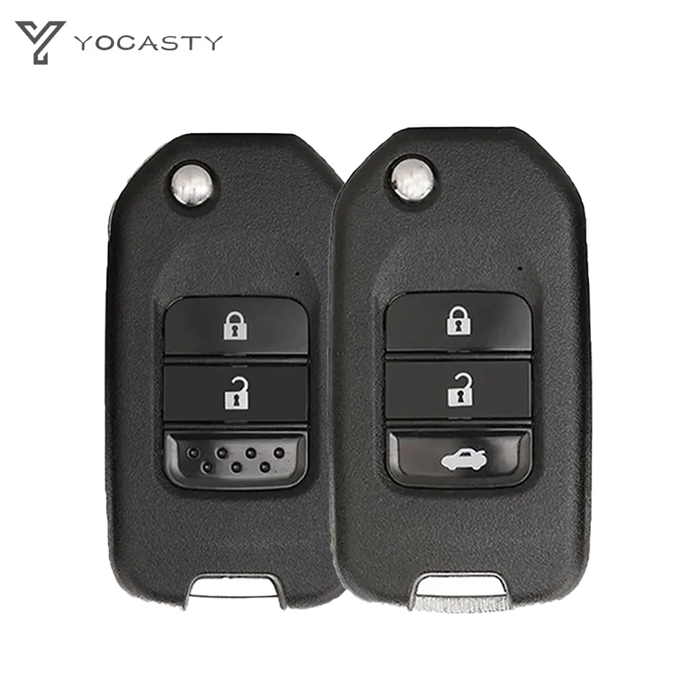 

YOCASTY 2/3 Button Flip Folding Remote Key Shell Case For Honda Accord Civic City CRV Jazz XR-V Vezel HR-V FRV A/G Blade