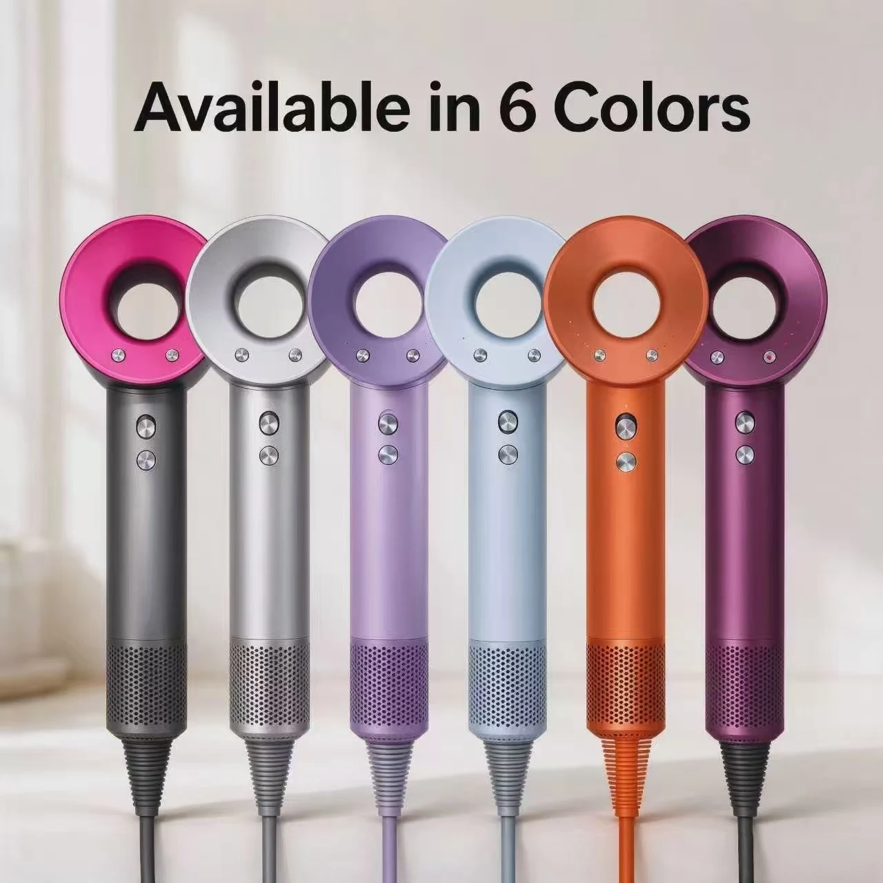 5-in-1 High-Speed Home Hair Dryer, 110,000 rpm, Selectable Hot and Cold Air Modes, 3 Adjustable Settings, Powerful 1600W