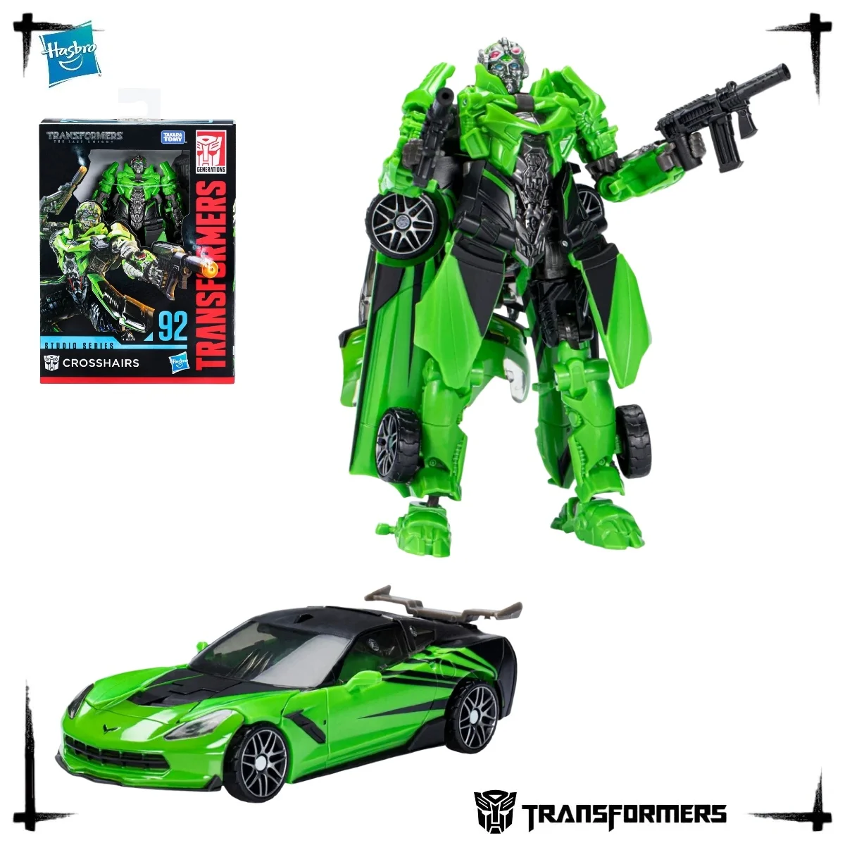 Figurine de collection haut de gamme officielle Hasbro Transformers SS92 TLK Deluxe Crosshairs Autobot Sports Car
